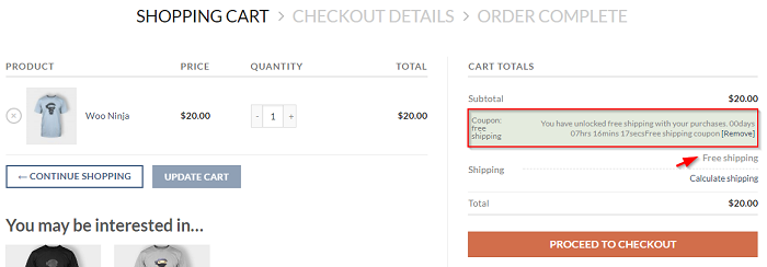 WooCommerce Free Shipping Bar - Free Shipping Over Amount - #1 Increase  Average Order Value