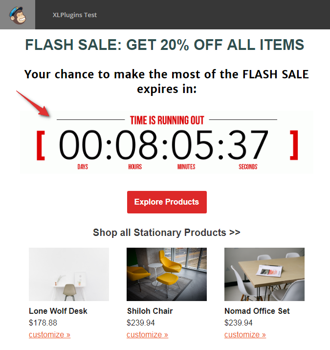 flash sale countdown